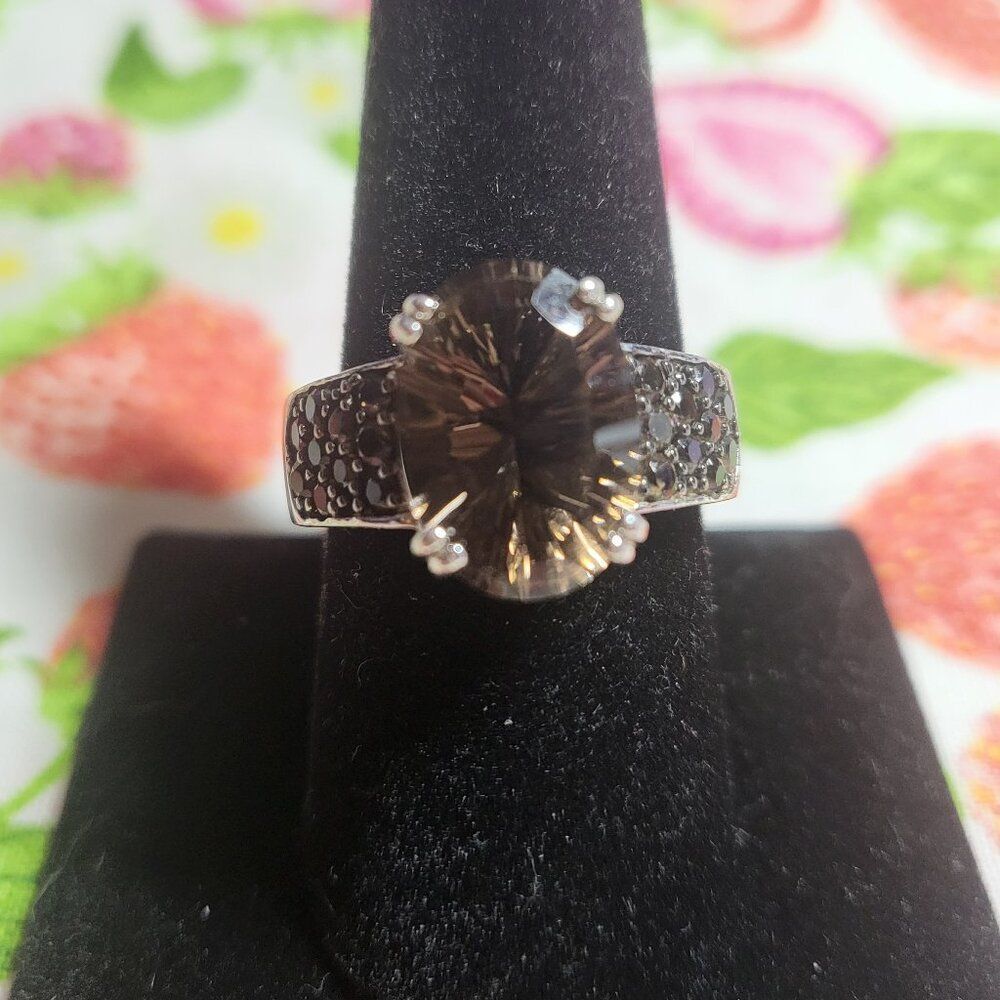 Brazilian Smoky Quartz Sterling Silver Ring